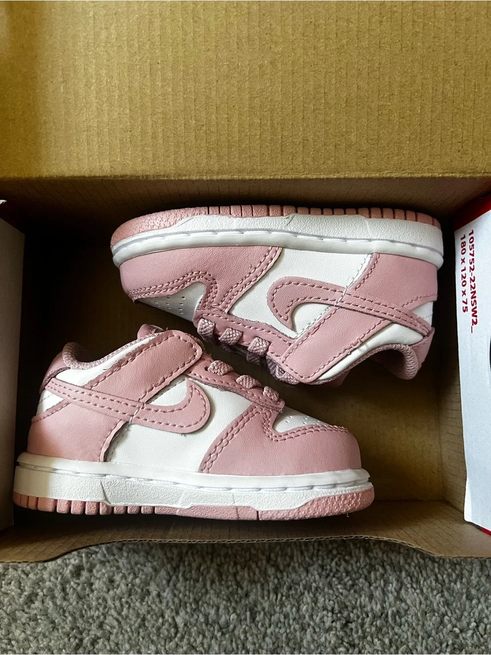 Nike Pink Dunk Low Sneakers - 4C